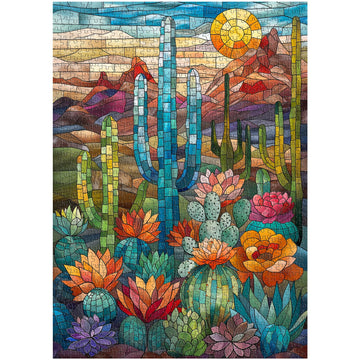 Cactus coloré Puzzle 1000 pièces
